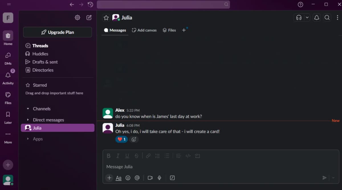 Team member volunteering to organise the farewell card
